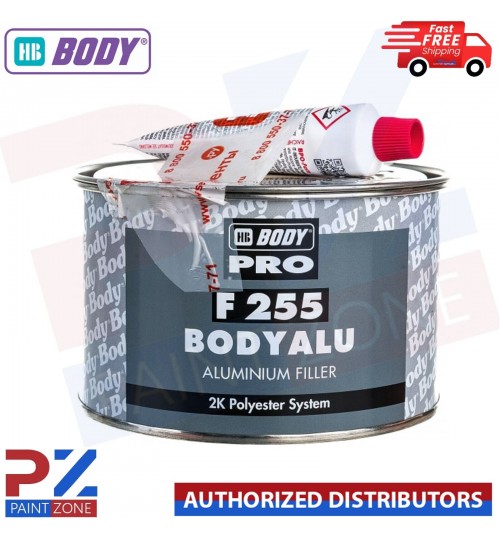 HB BODY PRO F 255 BODYALU CAR BODY ALUMINIUM FILLER 980G FILLER+20G HARDENER 1KG